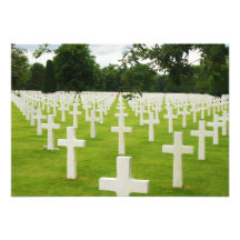 Row of Headstones Arlington National Cemetery Custom Invitations