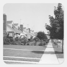 Row of Houses Stickers