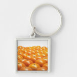 Row of oranges keychains