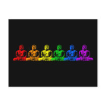 Row of Rainbow Buddhas