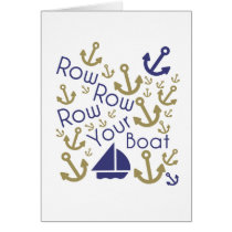 Row Row Your Note Greeting Card