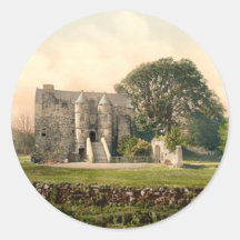 Rowallan Castle, Kilmarnock, Ayrshire, Scotland Round Stickers