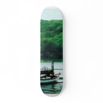 Rowboat Tied To Dock Mystic CT Custom Skateboard