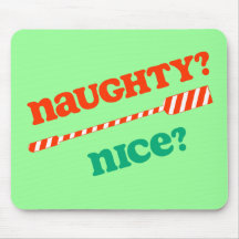 RowChick Christmas Naughty OAR nice? Mouse Pad