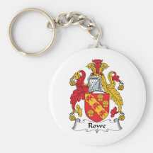 Rowe Family Crest Key Chain
