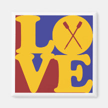Rowing Love Fridge Magnet