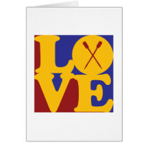 Rowing Love Greeting Cards