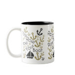 Rowing Mug - Black & Gold