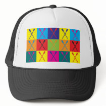 Rowing Pop Art Hat