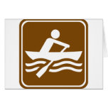 Rowing Recreational Highway Sign Cards