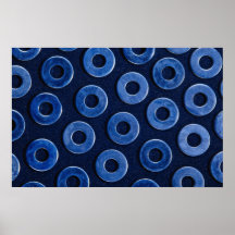 Rows of metal washers print