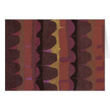 Rows of Purple Scallops Card