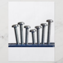 Rows of screws full color flyer