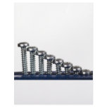 Rows of screws personalized letterhead