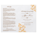Roxanne's Wedding Program Flyer Design