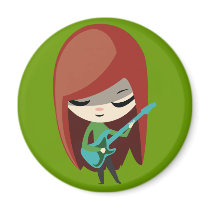 Roxie Rockstar Refrigerator Magnets