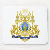 Royal Arms of Cambodia Mouse Pads