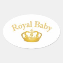 Royal Baby with Golden Crown Sticker