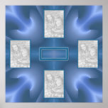 Royal Bleu Delight 2 Print