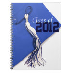 Royal Blue Class of 2012 Cap and Tassel Notebook