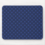Royal Blue Funky Circles Mousepad