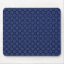 Royal Blue Funky Circles Mousepad