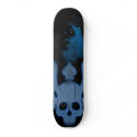 Royal Blue Smoking Skull skateboards