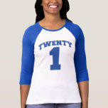 Royal Blue TWENTY1 Milestone Birthday Tee