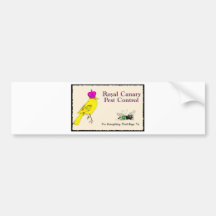 Royal Canary Pest Control Bumper Sticker