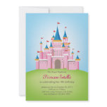 Royal Castle Princess Birthday Invitation Card