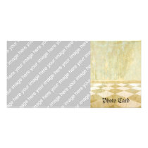 Royal Coordinates Plain Customized Photo Card