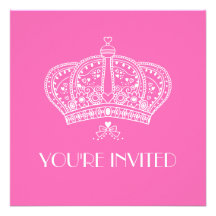 Royal Crown Party Invitation
