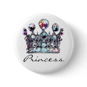 Royal Crown Princess buttons