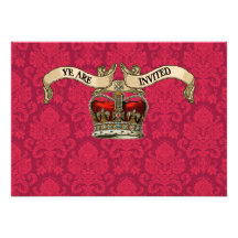 Royal Crown Wedding Invitations