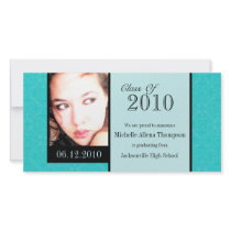 Royal Damask Graduation Announcement Photo Cards