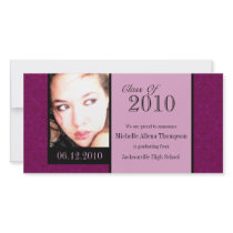 Royal Damask Graduation Announcement Photo Cards