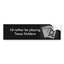 Royal Flush Bumper Sticker