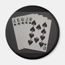 Royal Flush Fridge Magnets