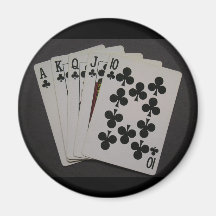 Royal Flush Fridge Magnets