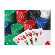 Royal Flush Postcard