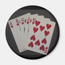 Royal Flush Refrigerator Magnet