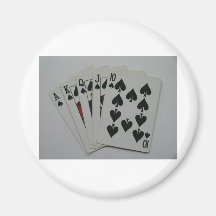 Royal Flush Refrigerator Magnets
