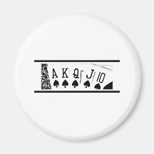 Royal Flush Refrigerator Magnets