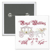 Royal Glass Coach Commemorate the Royal Wedding Pin