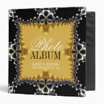 Royal Gold+Black Fractal Lace Photo Album Binder