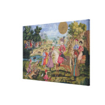 Royal Hunt, from Isfahan, Iran Canvas Prints