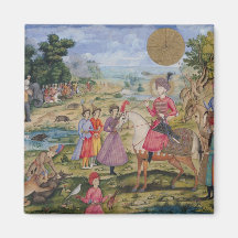 Royal Hunt, from Isfahan, Iran Magnets