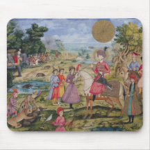 Royal Hunt, from Isfahan, Iran Mousepad