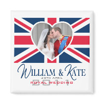 Royal Kiss - William & Kate Wedding Refrigerator Magnet