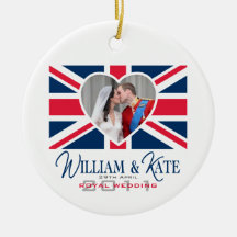 Royal Kiss - William & Kate Wedding Christmas Tree Ornaments